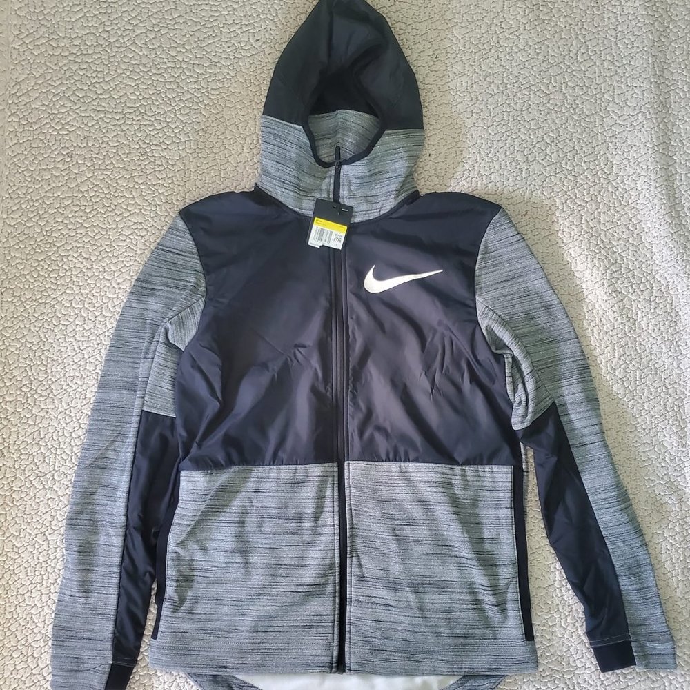 NWT Nike Men’s Black/Grey Dri - Fit  Basketball Jacket (AQ4165-010) Sizes S